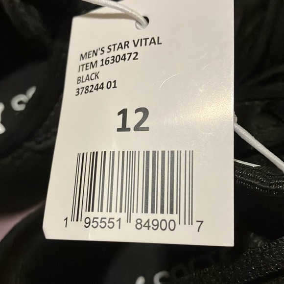 BNWT Men’s Star Vital Sneakers for a comfortable & stylish look. Black/white 12 - Picture 8 of 9